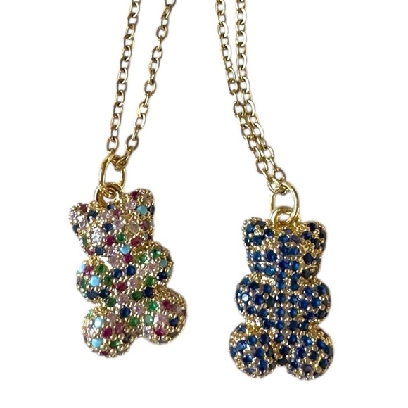 Fashion Jewelry Jewelry - Rhinestone Teddy Bear Pendant Necklace